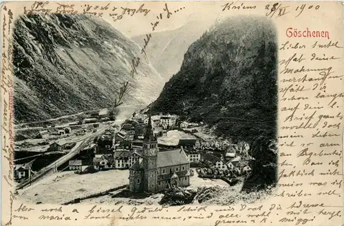 Göschenen - Prägekarte -298506