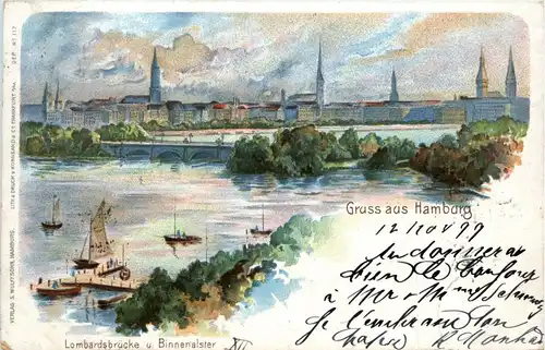 Gruss aus Hamburg - Litho -299174