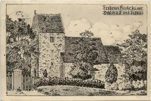 Trebener Kirche bei Dehlitz und Lögau -297124