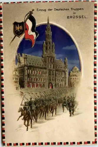Einzug der Deutschen Truppen in Brüssel Halt gegen Licht -298344