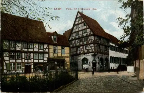 Soest - Partie mit Freiligrath Haus -299486