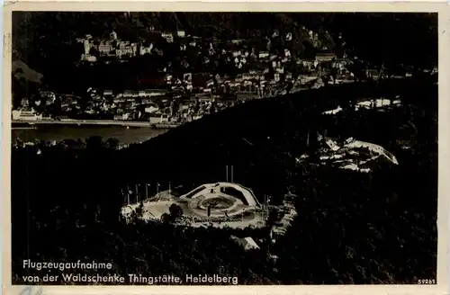 Heidelberg - Waldschenke Thingstätte Flugzeugaufnahme -299264