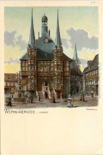 Wernigerode - Rathaus - Litho -298846
