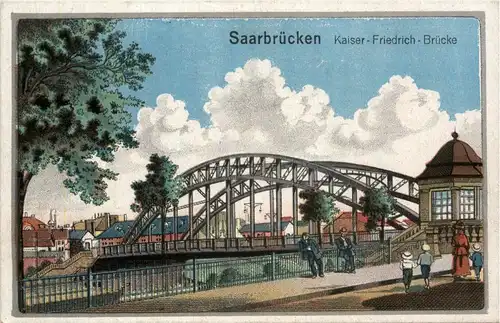 Saarbrücken - Kaiser Friedrich Brücke -299756