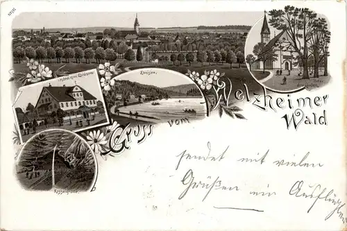 Gruss vom Welzheimer Wald - Litho -229060