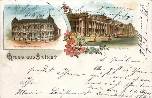 Gruss aus Stuttgart -Litho -229430