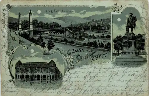 Gruss aus Stuttgart - Litho -229450