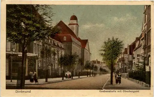 Dortmund - Goebenstrasse mit Oberbergamt -400716