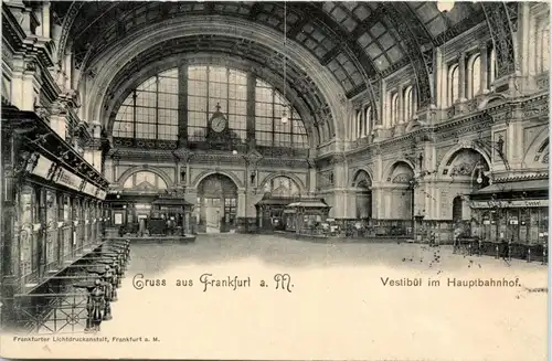 Gruss aus Frankfurt - Hauptbahnhof Vestibul -229652