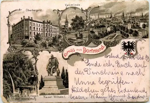 Gruss aus Dortmund - Litho -400438