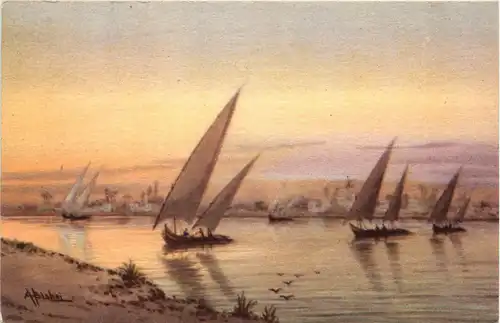 Felakas sailing on the Nile sign. -401266