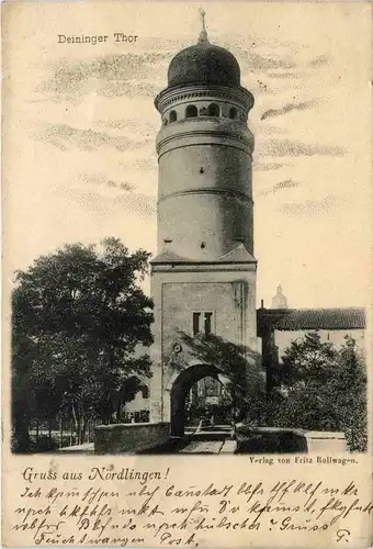 Gruss aus Nördlingen - Deininger Thor -229792