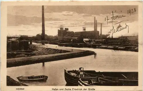 Herne - Hafen und Zeche Friedrich der Grosse -400650