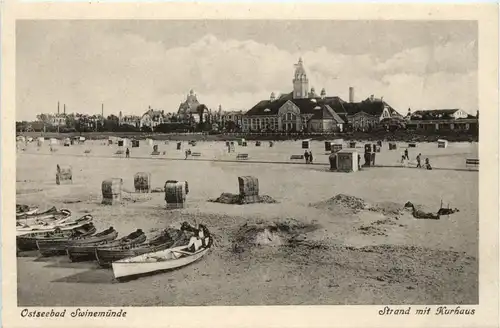 Swinemünde - Strand mit Kurhaus -401670