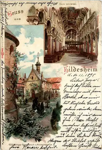 Gruss aus Hildesheim - Litho -401712