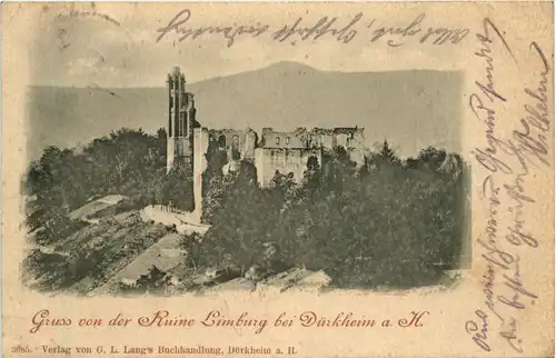 Gruss von der Ruine Limburg bei Bad Dürkheim -299800