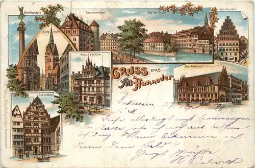 Gruss aus Hannover - Litho -402318