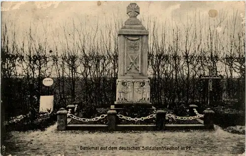 Denkmal auf dem deutschen soldatenfriedhof in Pf. - Feldpost -230544