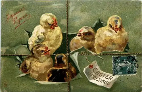 Ostern - Kücken - Prägekarte -230668