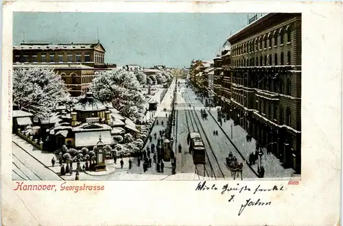 Hannover - Georgstrasse im Schnee -402294