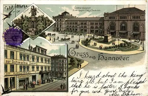 Gruss aus Hannover - Litho -402314