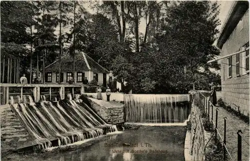 Bad Tennstedt - Wehr mit Goethes Badehaus -401806