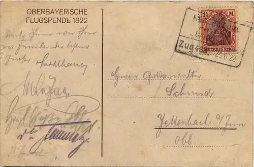 Oberbayrische Flugspende 1922 -402882