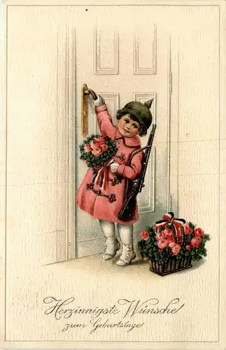 Geburtstag - Kind Prägekarte -402190