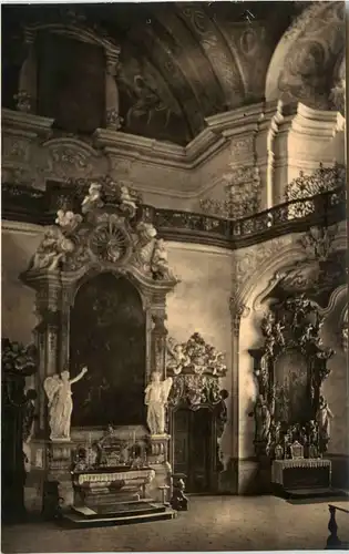 Grüssau - Blick ins Seitenschiff -231310