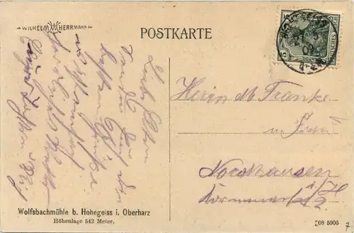 Wolfsbachmühle bei Hohegeiss -402380