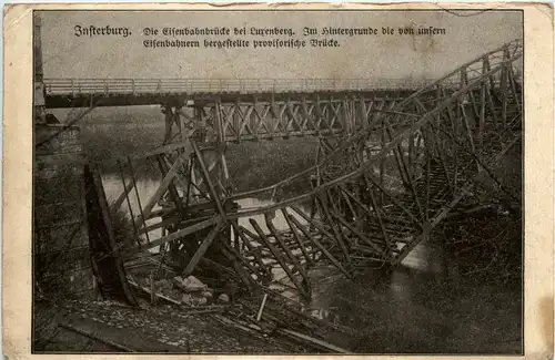 Insterburg - Eisenbahnbrücke bei Lurenberg -231442