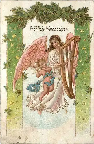 Weihnachten - Engel - Prägekarte -402348
