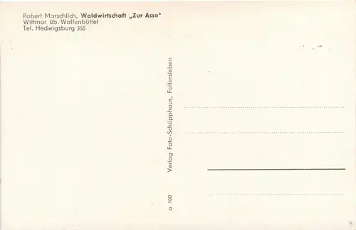 Wittmar über Wolfenbüttel - Waldwirtschaft Zur Asse -402384