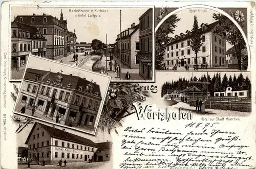 Gruss aus Woerishofen - Litho 1895 -403278