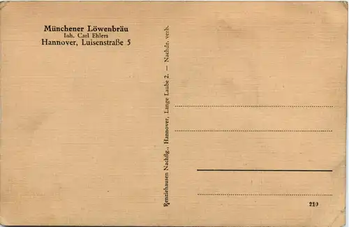 Hannover - Münchner Löwenbräu -402300