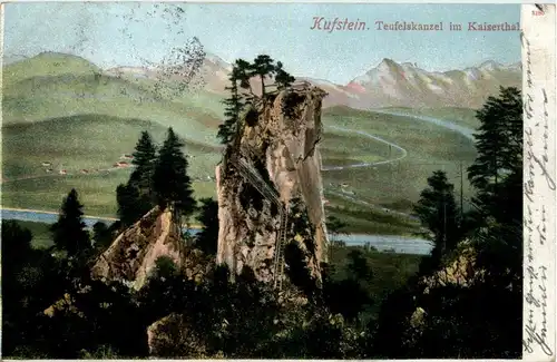 Kufstein, Kaiserbebirge und Umgebung/Tirol - Teufelskanzel im Kaisertal -329930