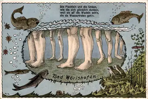 Wörishofen - Frosch Fische -403270