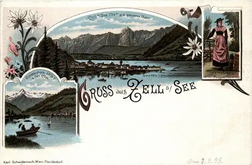 Gruss aus Zell am See - Litho -403456