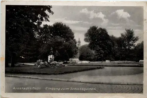 Arnstadt/Thür. - Eingang zum Schlossgarten -330550