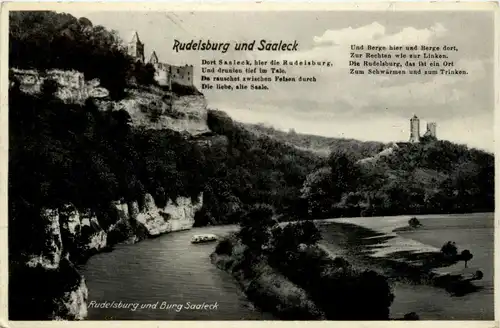 Saaleck/Sachsen-Anhalt - Rudelsburg und Burg Saaleck -330238