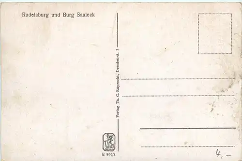 Saaleck/Sachsen-Anhalt - Rudelsburg und Burg Saaleck -330238