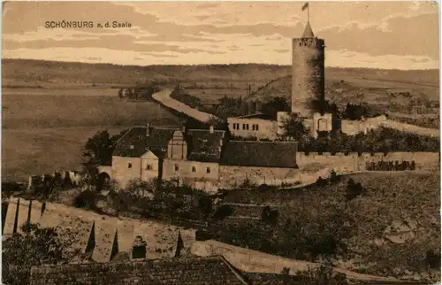 Saaleck/Sachsen-Anhalt - Burgruine Schönburg a.d. Saale -330256