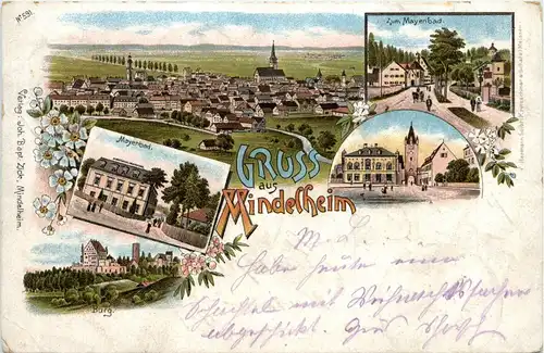 Gruss aus Mindelheim - Litho -403252