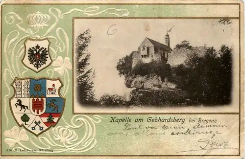 Kapelle beim Gebhardsberg bei Bregenz - Prägekarte -403374