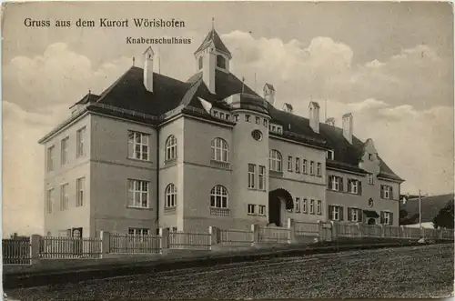 Gruss aus dem Kurort Wörishofen - Knabenschulhaus -403310