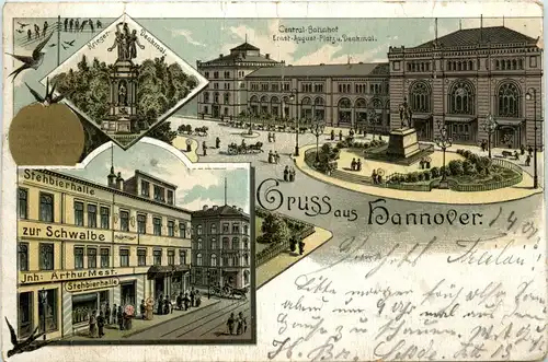 Gruss aus Hannover - Litho -402312