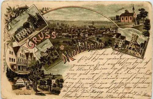 Gruss aus Mindelheim - Litho -403242