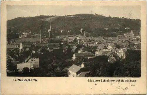 Arnstadt/Thür. - Blick vom Schlossturm auf die Alteburg -330736