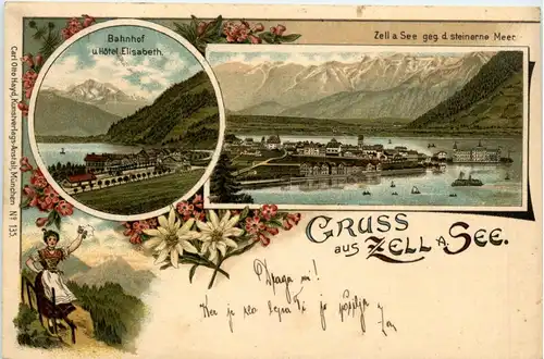 Gruss aus Zell am See - Litho -403410