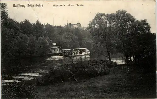 Hamburg - Hohenfelde, Alsterpartie bei der Eilenau -330310